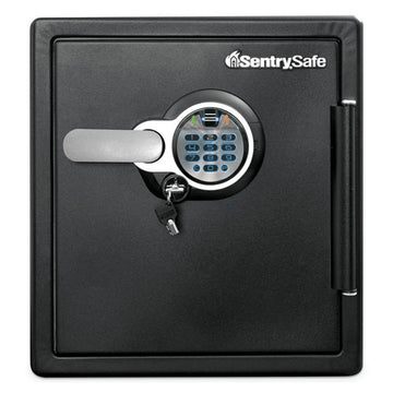 Sentry® Safe Fire-safe With Biometric And Keypad Access, 1.23 Cu Ft, 16.3w X 19.3d X 17.8h, Black freeshipping - TVN Wholesale